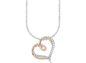 4020689188390 - amor Damen Kette mit Anhänger 9188390 925er Silber roségold