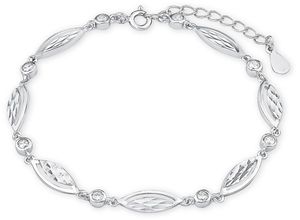 4020689297467 - Armband AMOR 9297467 Marquise Armbänder Gr Silber 925 (Sterlingsilber) silberfarben (silberfarben weiß) Damen Armbänder Silber mit Zirkonia (synth)