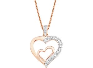 4020689357000 - amor Damen Kette mit Anhänger 925er Silber roségold 60 cm