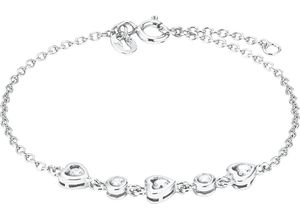 4020689526710 - amor Damen Armband Herzen 9526710 925er Silber silber