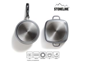 4020728508851 - STONELINE® Kochgeschirr-Set 13 teilig mit Deckeln beschichtete Töpfe & Pfannen Induktion geeignet