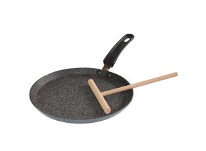 4020728508882 - Crêpepfanne STONELINE Pfannen Gr Ø 24 cm + Höhe 2 cm grau (anthrazit) Crêpepfanne Pfanne Induktion