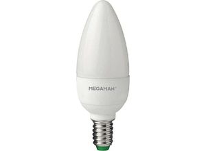 4020856210428 - LED-Kerzenlampe E14 B35 35W a+ 2800K ac wws 250lm opal 330° Ø35x107mm 220-240V MM21042 - weiß - Megaman