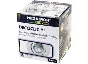 4020856754007 - MEGATRON LED-Einbauspot Decoclic Set GU10 45 W weiß