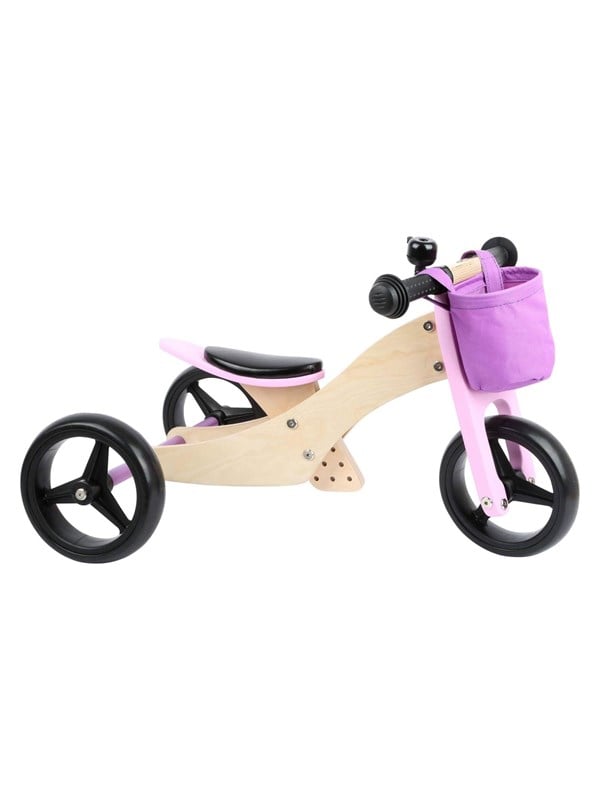 4020972116123 - - Wooden Tricycle and Balance Bike 2in1 Pink