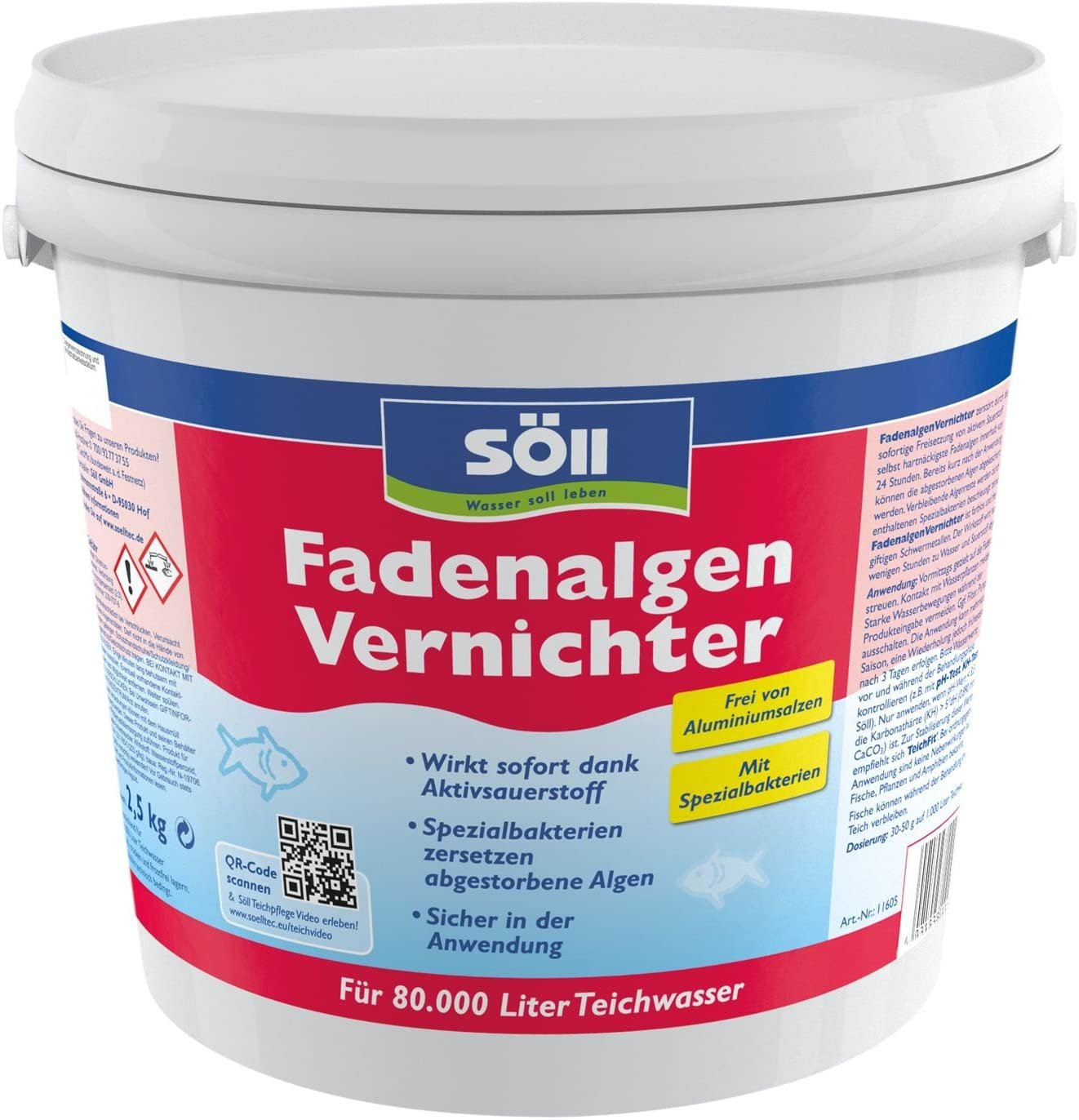 4021028116050 - Söll FadenalgenVernichter 25 kg für 80000 l