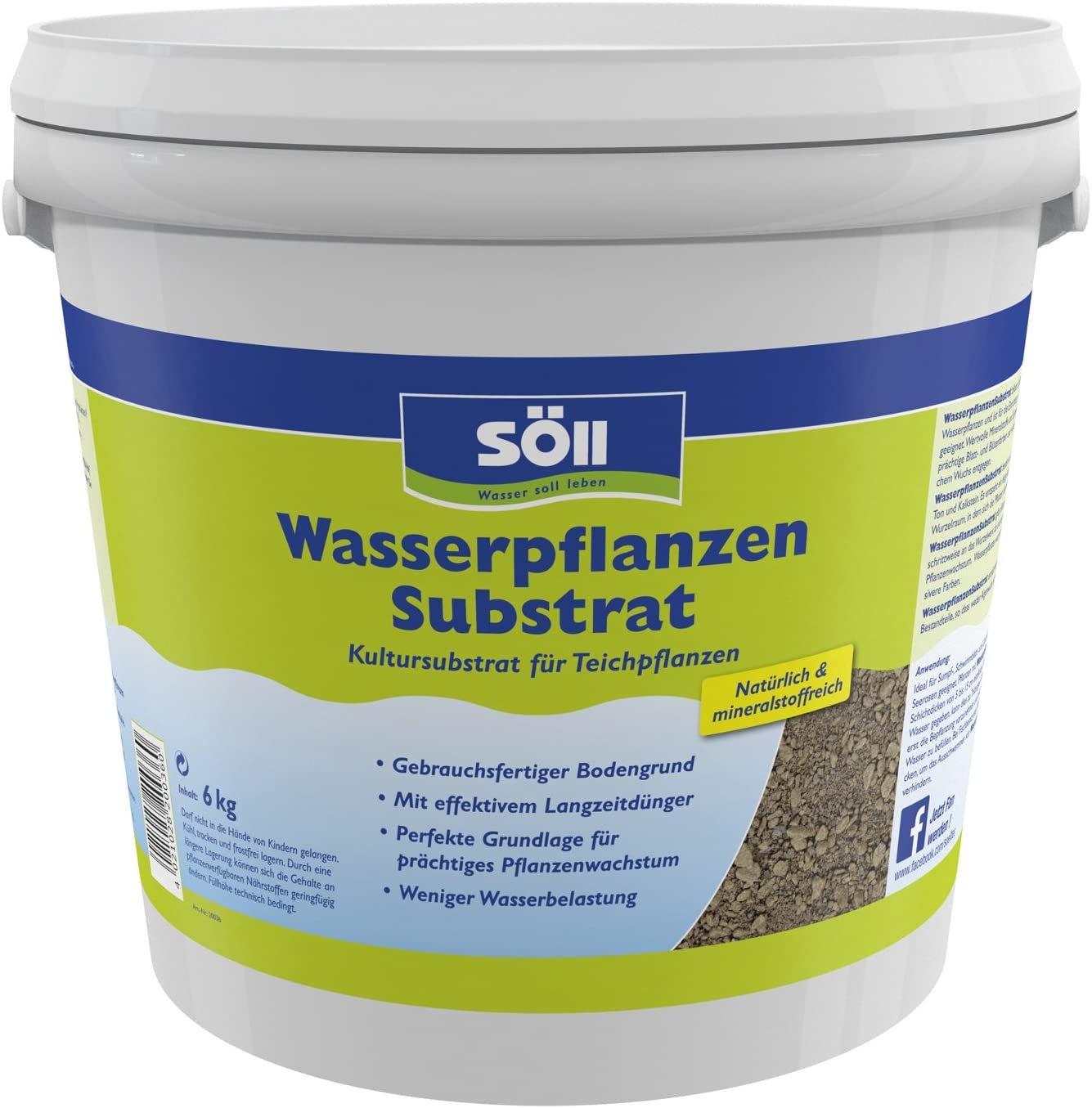 4021028200360 - Söll WasserpflanzenSubstrat 6 kg