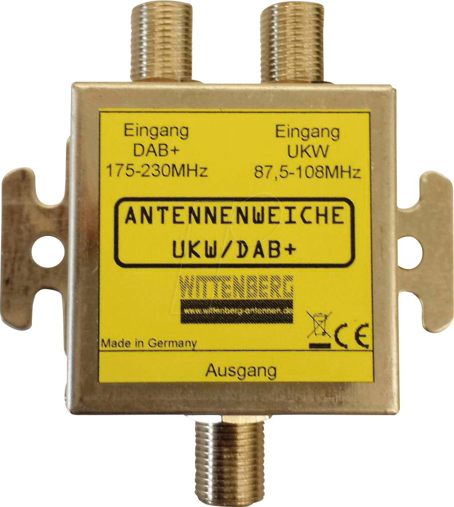 4021064030860 - Wittenberg Antennen UKW & DAB+ Antennenweiche UKW DAB+