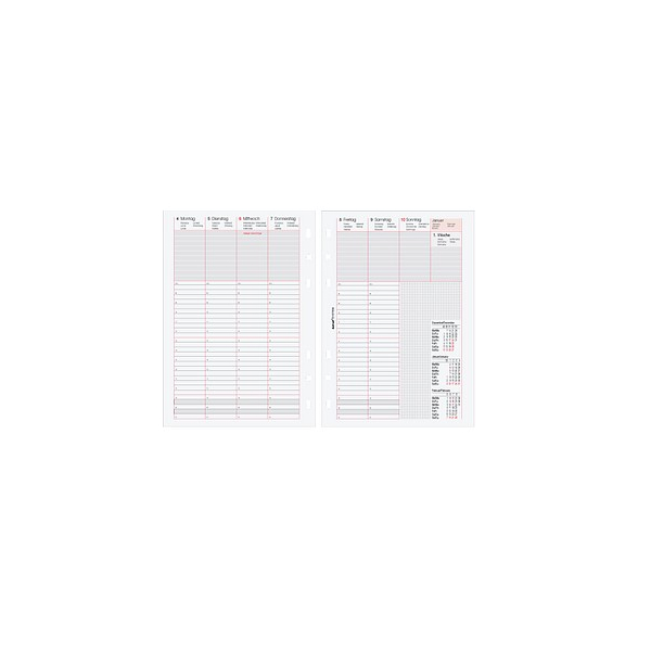 4021068024124 - Kalendereinlage B250824 1 Woche   2 Seiten 149x210mm (A5) 2024 4021068024124 bind