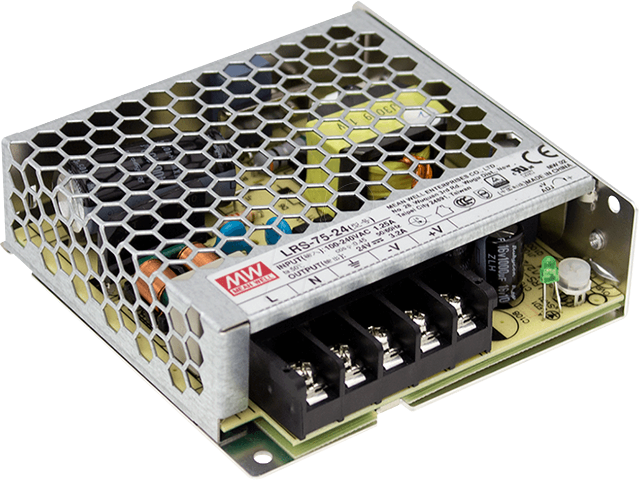 4021087027618 - AC DC-Netzteilbaustein geschlossen LRS-75-5 70 w (LRS-75-5) (LRS-75-5) - Mean Well