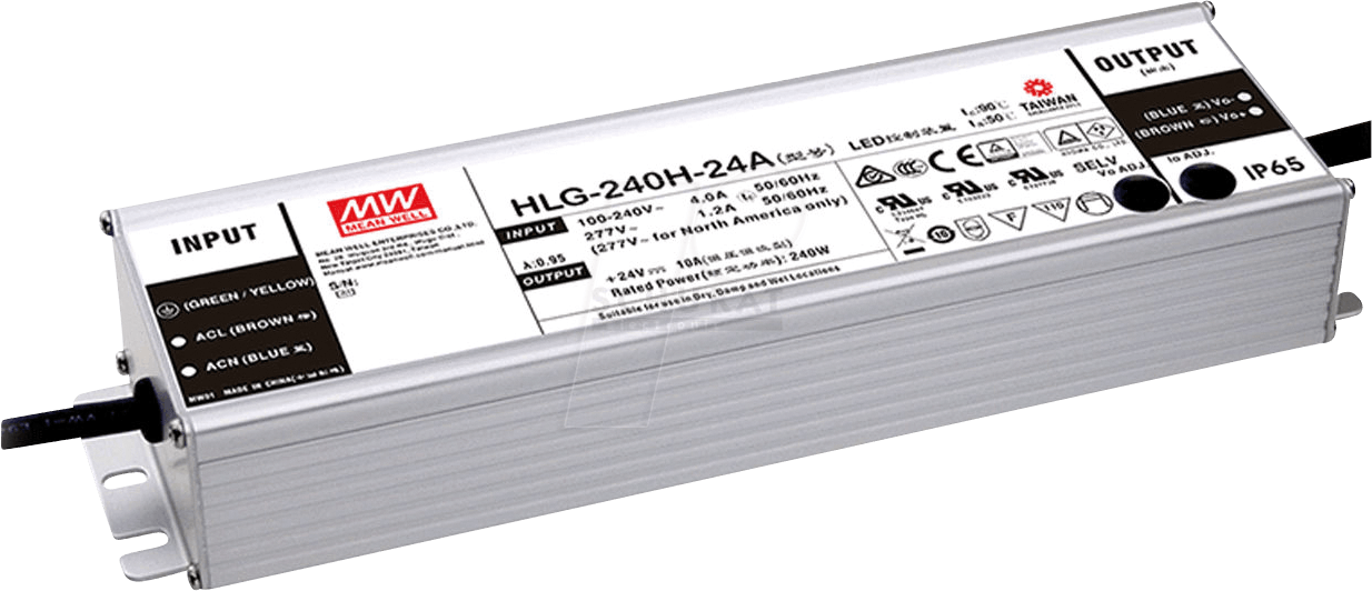 4021087049481 - HLG-240H-24AB LED-Treiber Konstantspannung 240 W 5 - 10 A 224 - 256 V DC dimmbar 3 in 1 Dimmer Funktion einstellbar PFC-Schaltkreis Outdoor