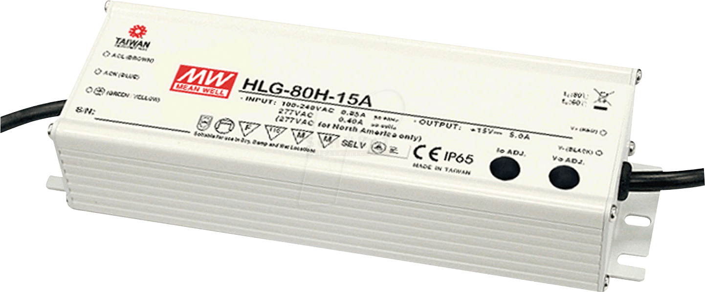 4021087051392 - HLG-80H-24AB LED-Treiber Konstantspannung 816 W 204 - 34 A 22 - 27 V DC dimmbar 3 in 1 Dimmer Funktion einstellbar PFC-Schaltkreis Outdoor