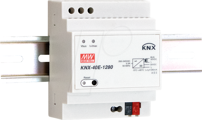 4021087052429 - KNX-40E-1280 Schaltnetzteil KNX-40E-1280 - Mean Well