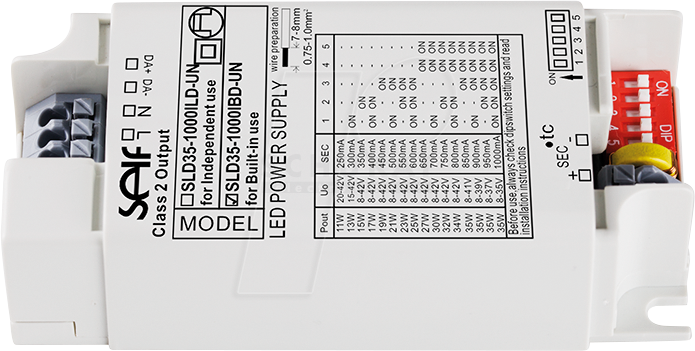 4021087073141 - LED-Trafo 35 w 1 a 8 - 42 v dimmbar 1 St - Self Electronics