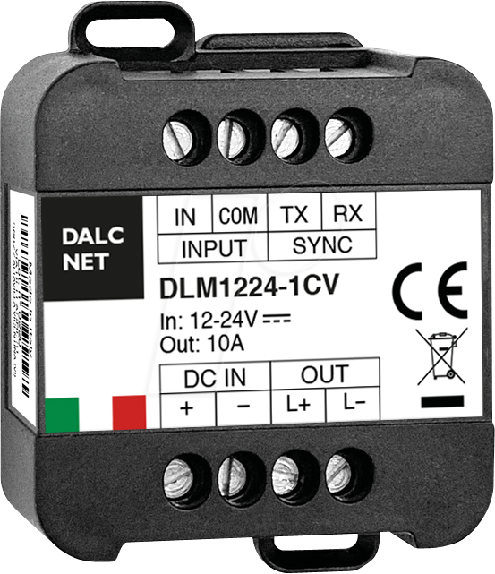 4021087091060 - DLM1224-1CV - LED-Dimmer PWM 12V-24V 10 A CV 1-10V Push