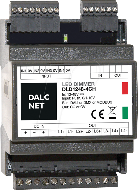 4021087091121 - DLD1248-4CC-DALI - LED-Dimmer PWM 12 V - 48 V 07A CC DALI 4 Ausgänge