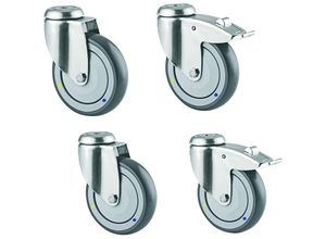 4021177242747 - Lenkrollensatz Ø 100 mm elektrisch leitfähig VE 4 Stk kaiserkraft