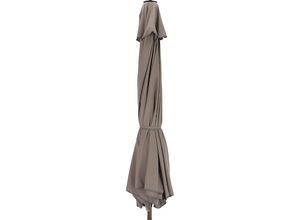 4021224400281 - Sonnenschirm SIENA Ø 3000 mm Holz-Optik taupe 4021224400281 - Sonnenschirm SIENA Ø 3000 mm Holz-Optik taupe