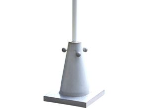 4021224922318 - Schirmständer PYLON HxBxT 400 x 300 x 300 mm Beton gewachst kaiserkraft