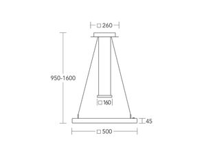 4021273026111 - LED-Hängeleuchte Leonora Holz 50 cm dimmbar