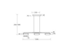 4021273045242 - LED-Hängeleuchte Talon Holz up down dimmbar