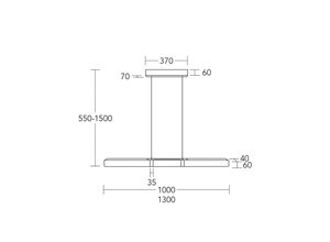 4021273046539 - LED-Hängelampe Marley Holz up down dimmbar