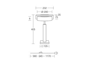 4021273046720 - LED-Tischleuchte Talon Holz dimmbar