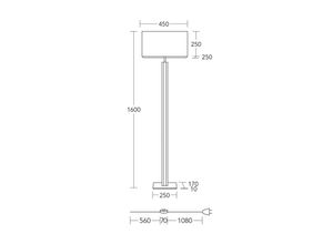 4021273047284 - Stehleuchte Karl K eckig Holz weiß 160 cm E27