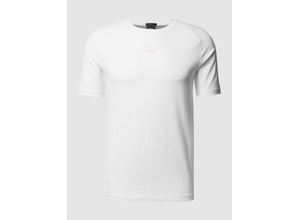 4021412559494 - Slim Fit T-Shirt mit dezenten Logo-Schriftzügen