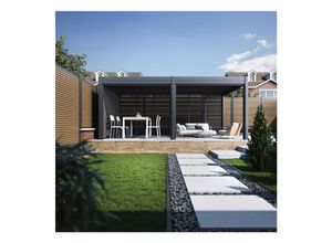 4021472534127 - bellavista - Home & Garden® Pergola Lamellen-Pavillon Oasis 360 x 600 cm Aluminium anthrazit