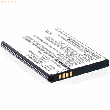 4021499049949 - Akku für Samsung Galaxy Fame Li-Ion 37 Volt 1300 mAh schwarz