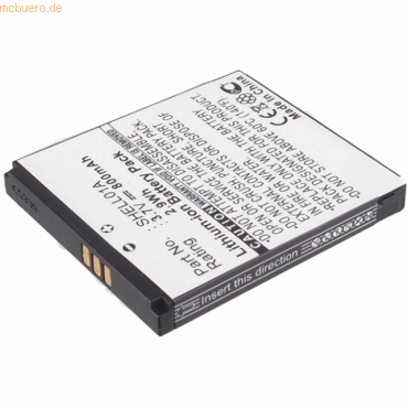 4021499052390 - Akku für Doro PhoneEasy 612 Li-Ion 37 Volt 800 mAh schwarz