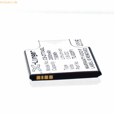 4021499289697 - Akku für Alcatel TLI019B2 Li-Ion 38 Volt 2000 mAh schwarz