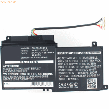 4021499328662 - Akku für Toshiba SATELLITE L50-A-19P Li-Ion 144 Volt 2600 mAh sc