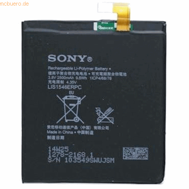 4021499348974 - Akku für LIS1546ERPC Li-Pol 38 Volt 2500 mAh Schwarz