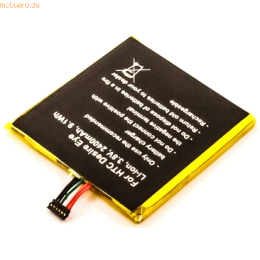 4021499386884 - Akku für Htc DESIRE EYE Li-Ion 38 Volt 2400 mAh schwarz