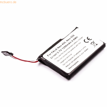 4021499398726 - Akku für Falk NEO 450 Li-Ion 37 Volt 1250 mAh schwarz