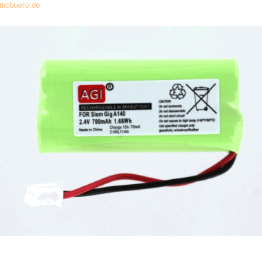 4021499576544 - Akku für Siemens Gigaset AL145 NiMH 24 Volt 650 mAh Grün