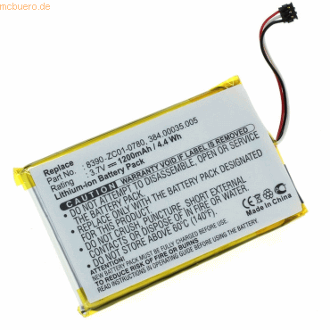 4021499580473 - Akku für Navigon 40 Premium Li-Ion 37 Volt 1200 mAh Schwarz 4021499580473 - Akku für Navigon 40 Premium Li-Ion 37 Volt 1200 mAh Schwarz