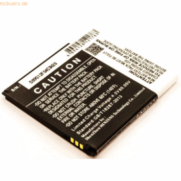 4021499670525 - Akku für Alcatel OT-4024D Li-Ion 37 Volt 1400 mAh schwarz