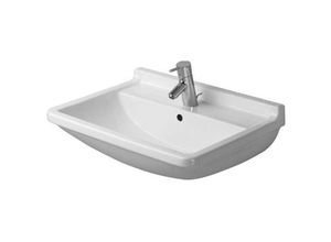 4021534222955 - Starck 3 - Waschbecken 55x43 cm mit 1 Hahnloch weiß 0300550000 - Duravit