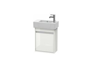 4021534735677 - Duravit - Ketho Waschtischunterschrank wandhängend 6629 1 Holztür Anschlag rechts 450mm für Vero Farbe (Front Korpus) Weiß Matt Dekor