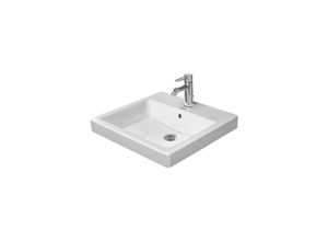 4021534894619 - Einbauwaschtisch vero mit Überlauf Hahnlochbank 500 x 465 mm 3 Hahnlöcher weiß 03155000301 - Duravit