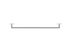 4021534901164 - Duravit - Karree Badetuchhalter 80 cm chrom - 0099601000