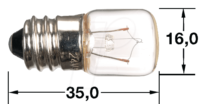 4021553162119 - L 0013-230 - Signal-Kleinröhrenlampe E14 T5 220-260 V 5-7 W weiß