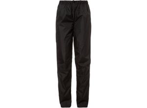 4021573208064 - VAUDE Regen Outdoorhose Fluid Pants Gummibund für Damen schwarz 40