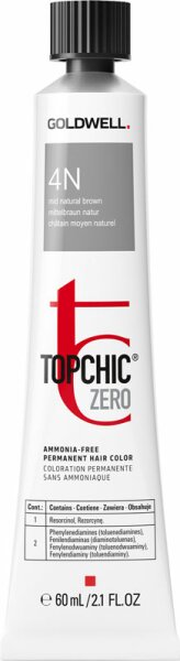 4021609152026 - Topchic Zero Haarfarbe 4N mittelbraun Tube 60 ml