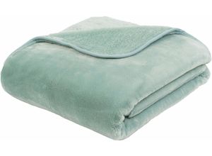 4021626157851 - Wohndecke GÖZZE Premium Cashmere Feeling Wohndecken Gr B L 220 cm x 240 cm grün (hellmint) Kunstfaserdecken mit premium Cashmere Feeling Kuscheldecke