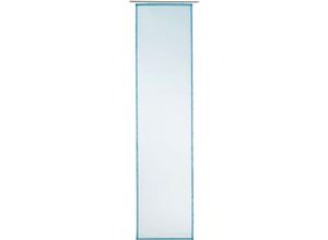 4021626327865 - Schiebegardine GÖZZE Sambia Schiebevorhang Gr 1 blau (petrol) B60cm H245cm Voile Polyester Gardinen HxB 245x60 Voilé Uni inklusive Montagezubehör