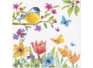 4021766235440 - Papierservietten Vogel Frühjahr 33 x 33 cm 20 Stück